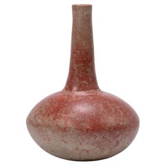Antique African Redware Gooseneck Vase