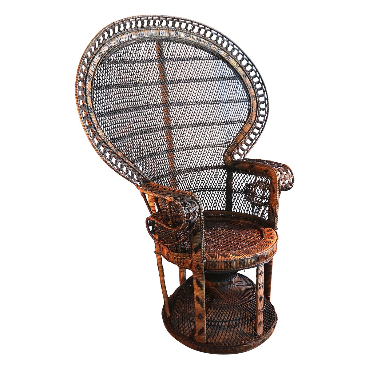 1930’s Rattan Peacock Chair at 1stDibs