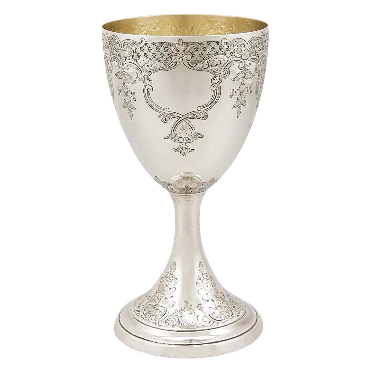 Antique English Sterling Silver Goblet by Thomas Watson & Co.