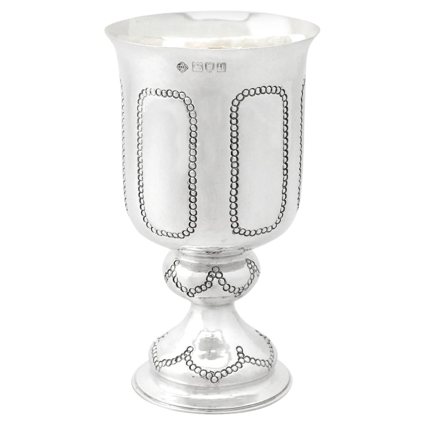 Arts & Crafts Style Sterling Silver Goblet For Sale