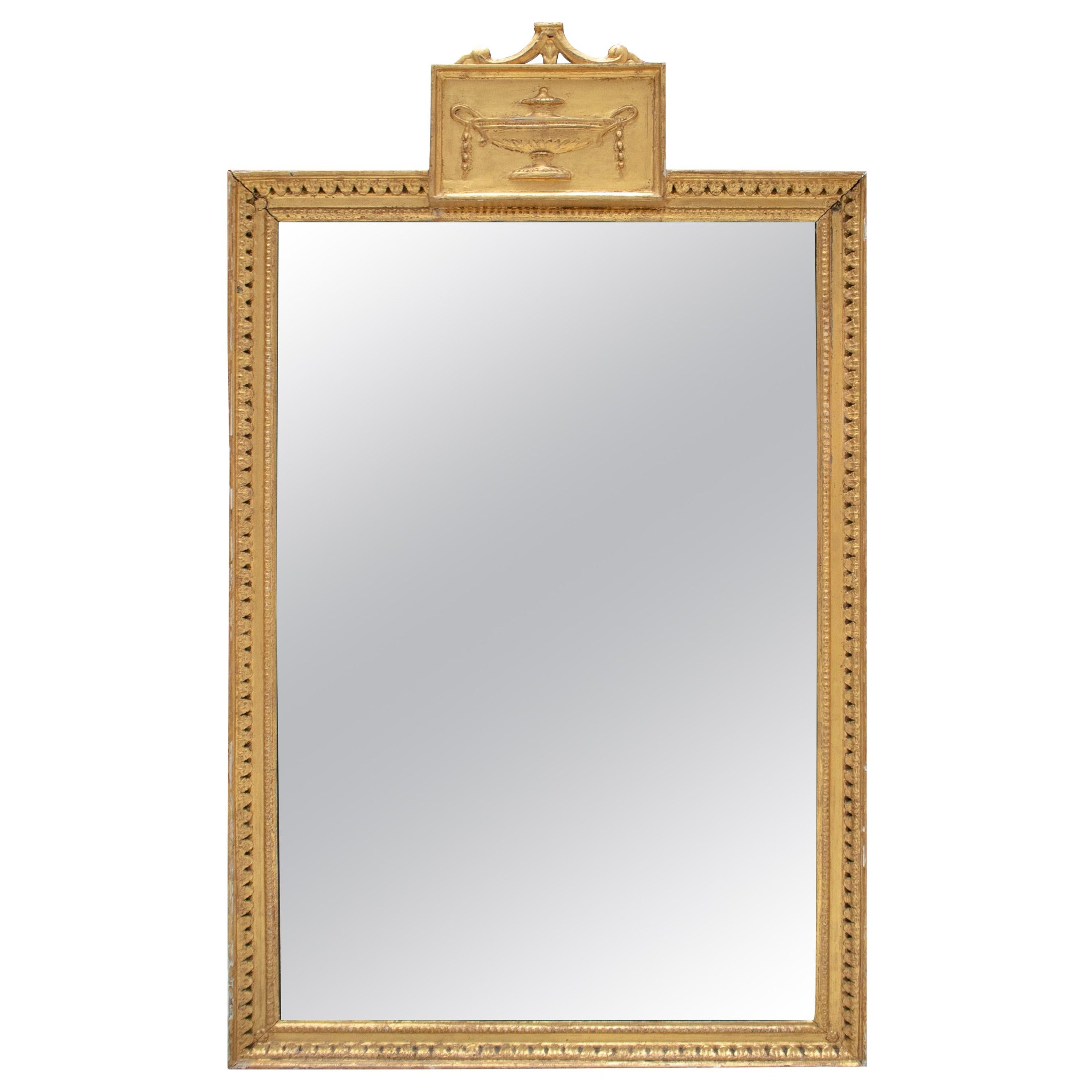 19th Century English Regency Gilt Neoclassical Mirror For Sale