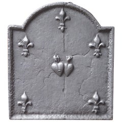 Antique French 'Allegory of Love' Fireback, 18th Century