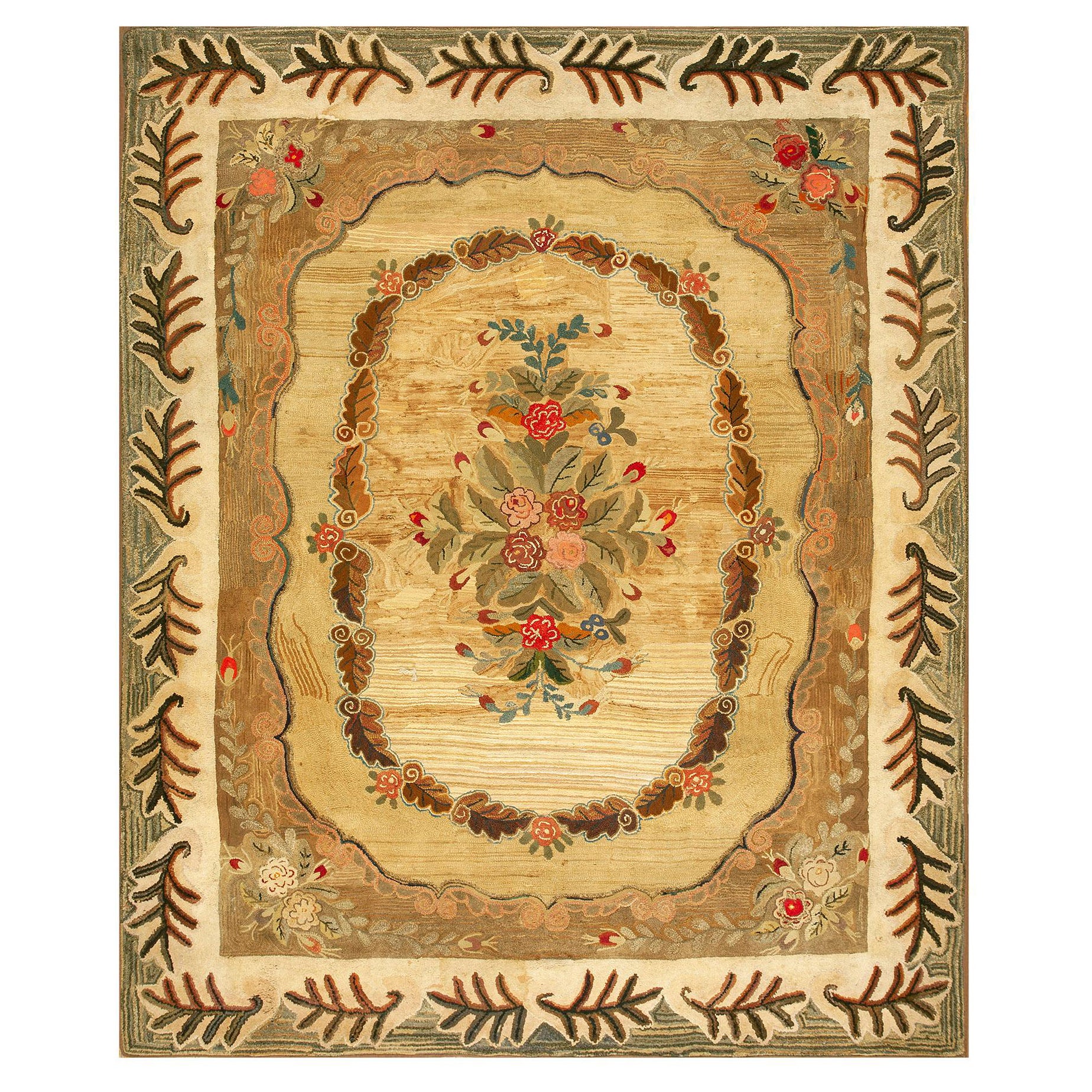 Antique American Hooked Rug