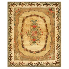 19th Century American Hooked Rug ( 9' x 10'2" - 275 x 310 )