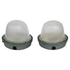 Pair of Marine Sconces by Holophane
