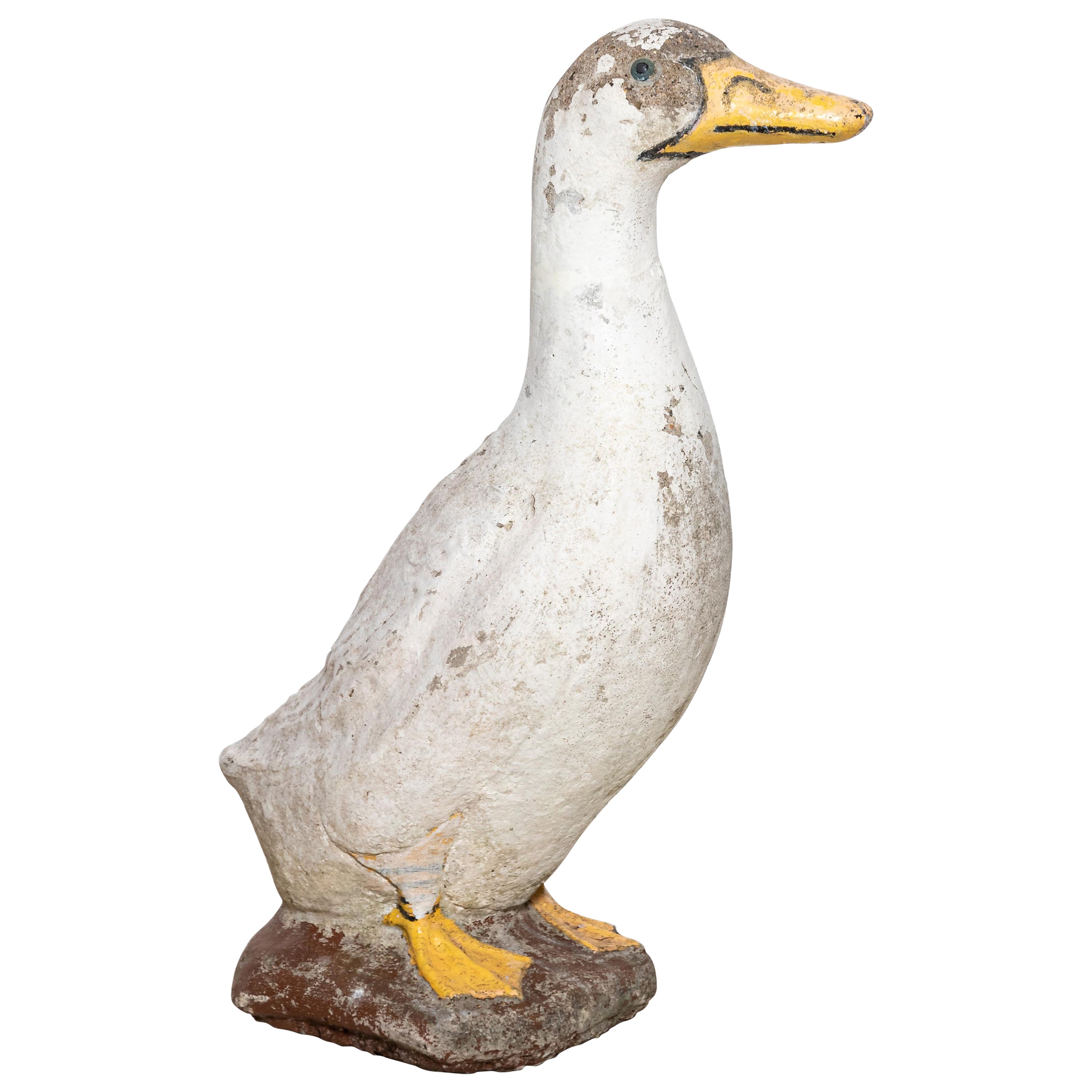 Vintage Huey Duck Garden Statue For Sale at 1stDibs