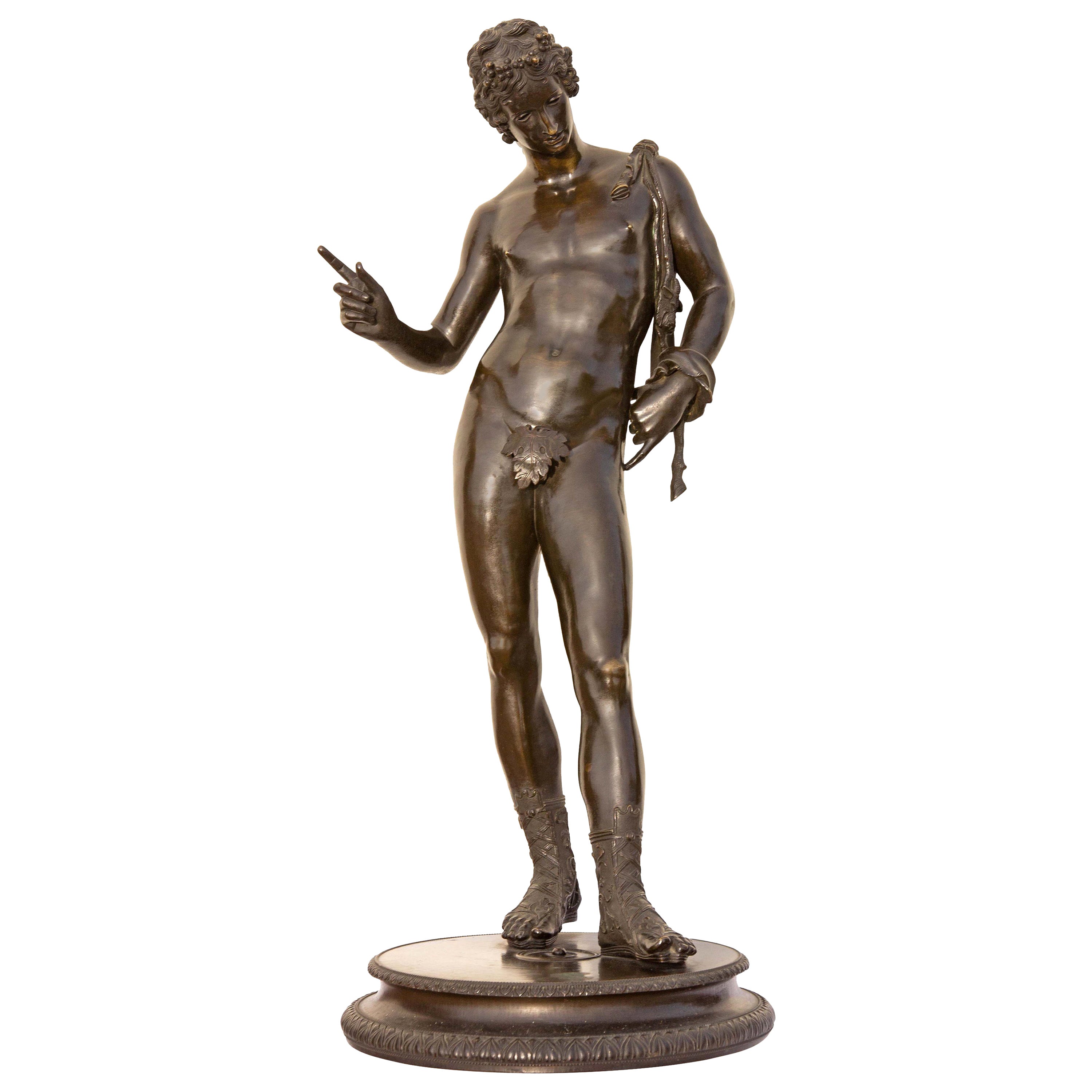Grand Tour Bronze Sculpture of Narcissus For Sale at 1stDibs