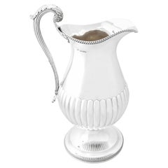 Antique Sterling Silver Wine Ewer Flagon