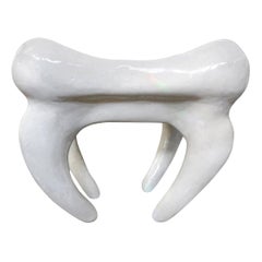 Postmodern Plaster Table in the Shape of a Molar