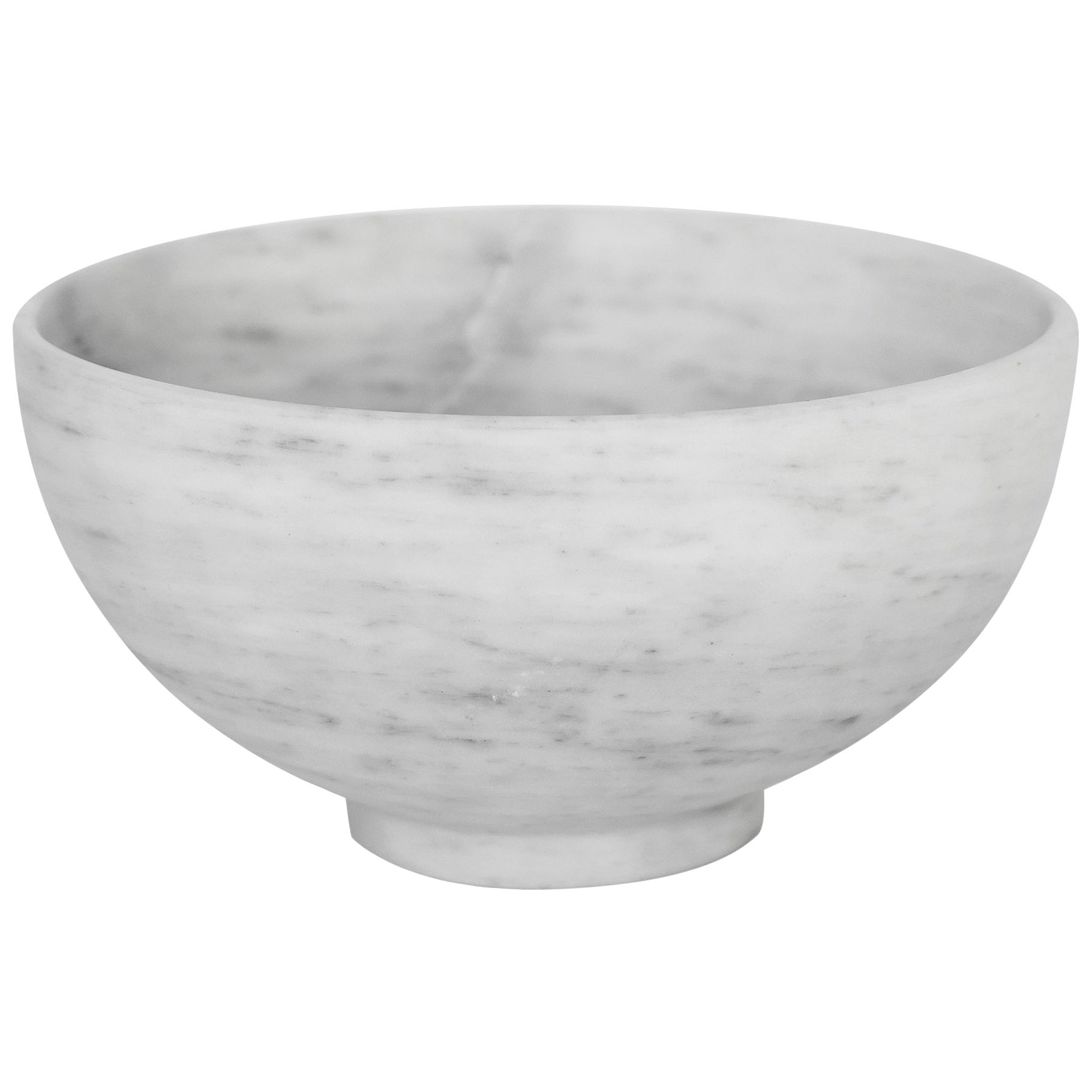 Talayot White Marble Carved Small Bowl For Sale at 1stDibs