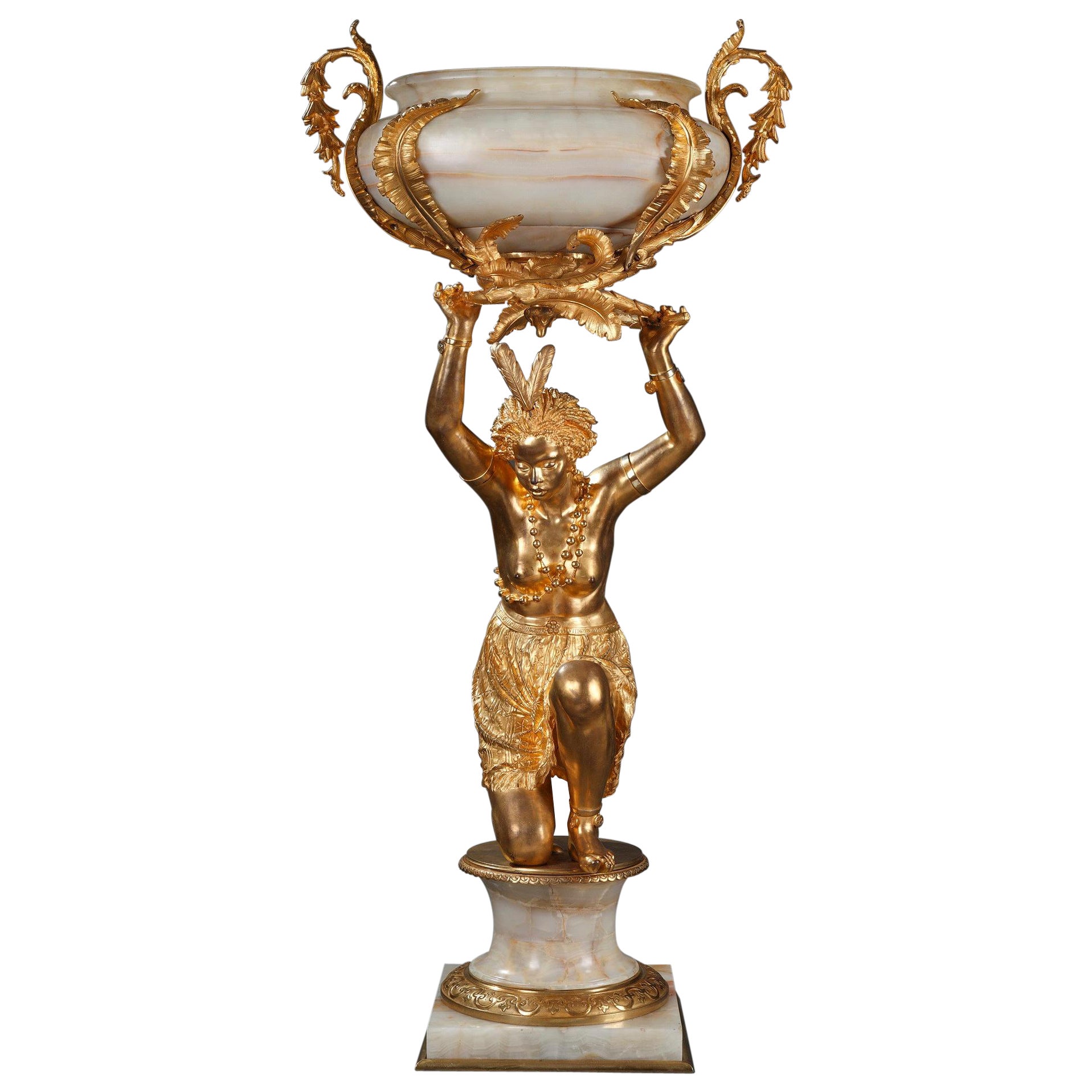 Maison Marnyhac, "Venere africana" , Fioriera  Francia, 1870 circa in vendita