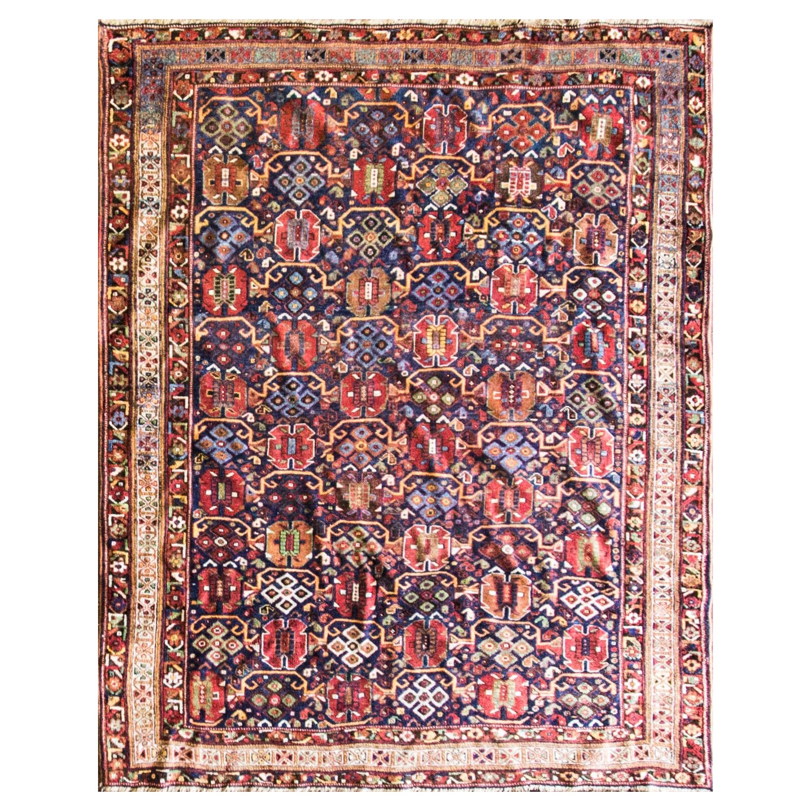 Antique Persian Afshar/ Caucasian Rug For Sale