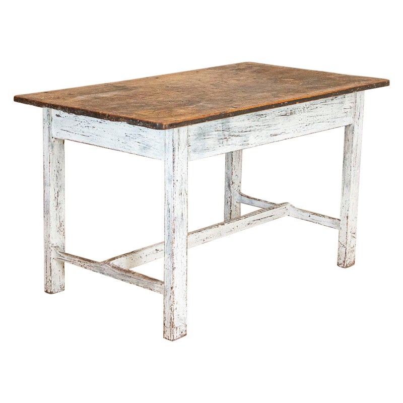 Antique Painted Farm Table at 1stDibs