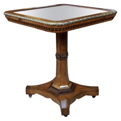 Regency Gilt Metal Mounted Tilt-Top Mirrored Occasional Table