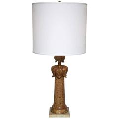 SALE! SALE!SALE! ALABASTER LAMP  SHADES OF BROWN  stunning