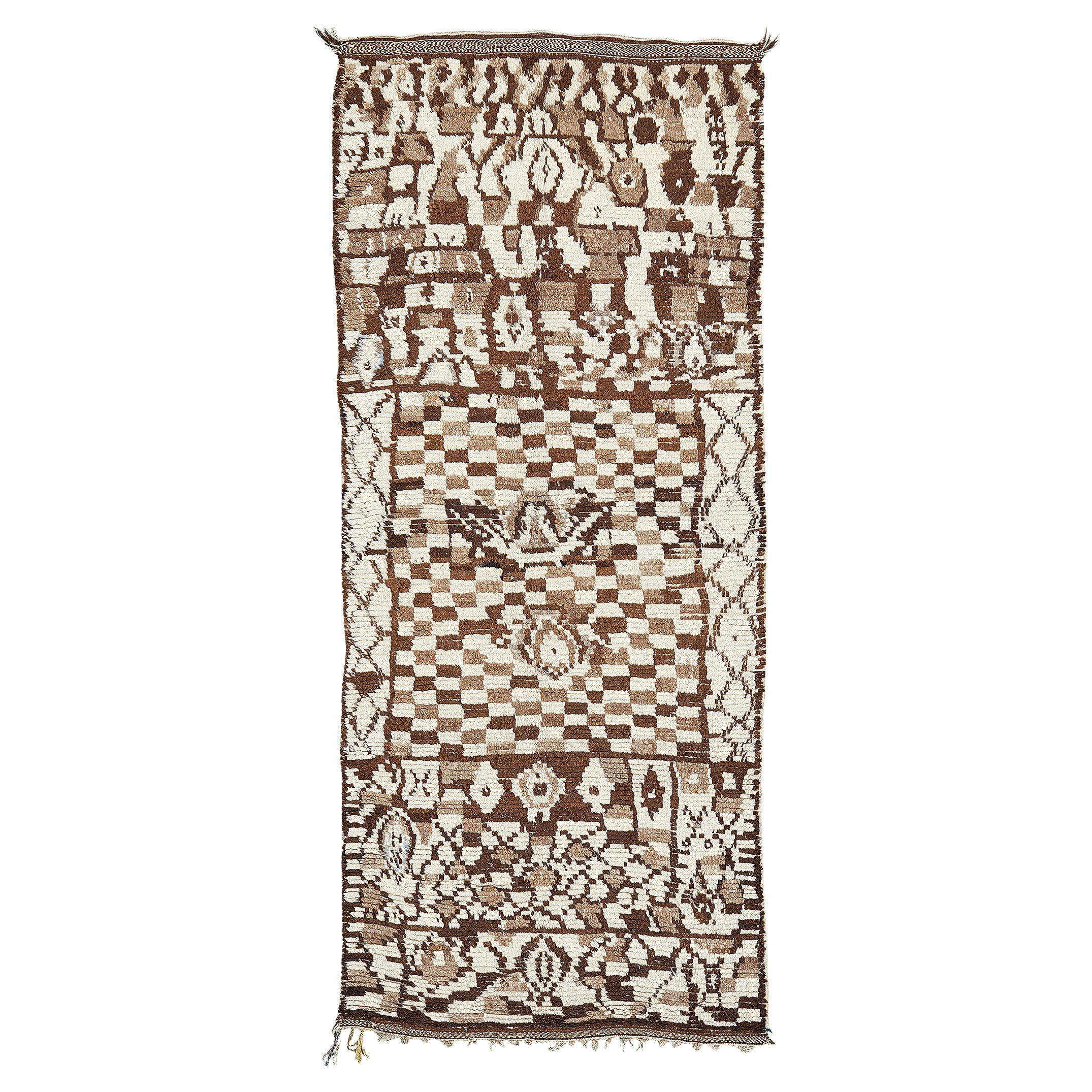 Tapis berbère marocain vintage de la tribu Azilal