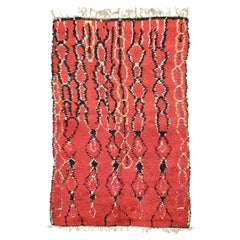 Vintage Moroccan Azilal Tribe Berber Rug