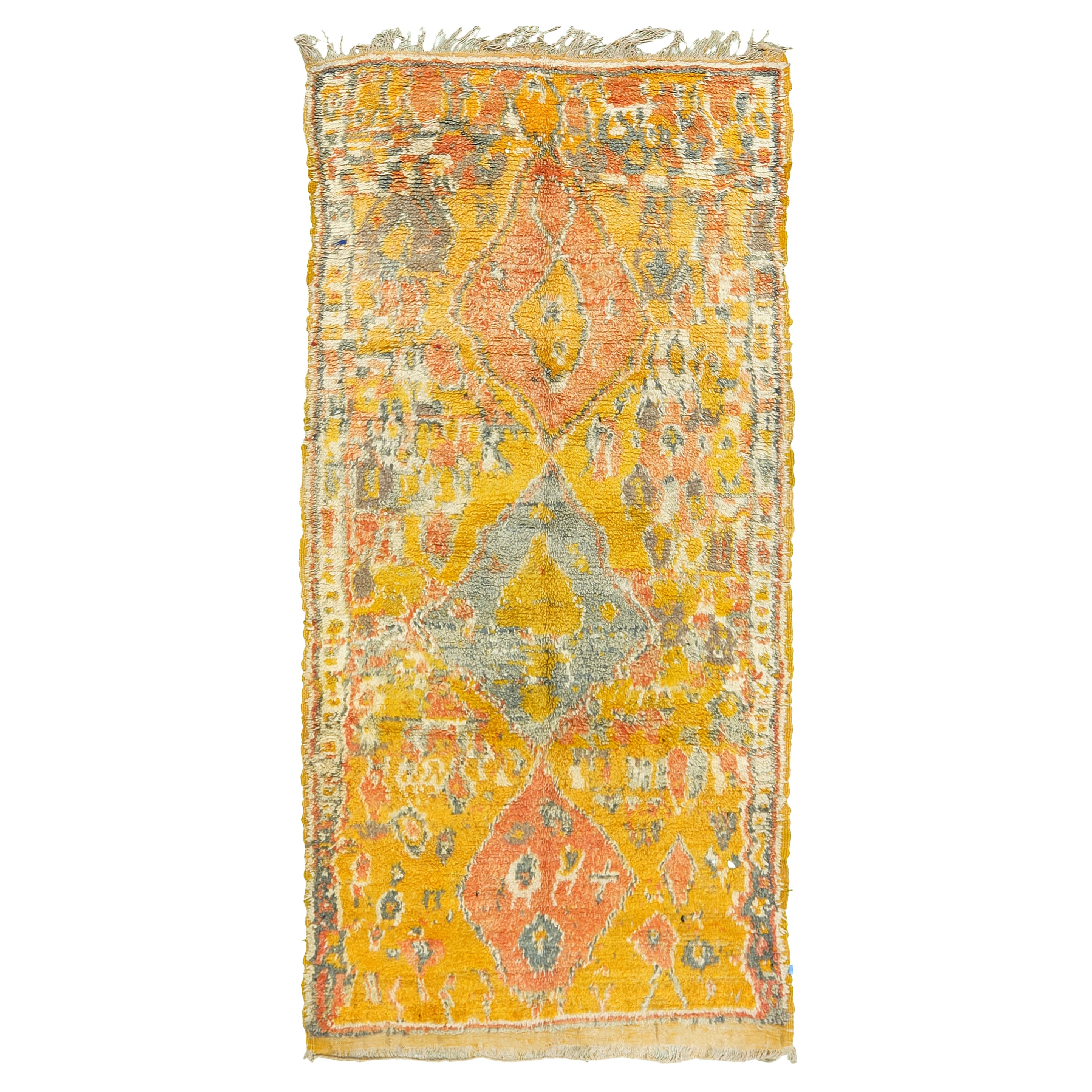 Vintage Moroccan Rug High Atlas Collection For Sale