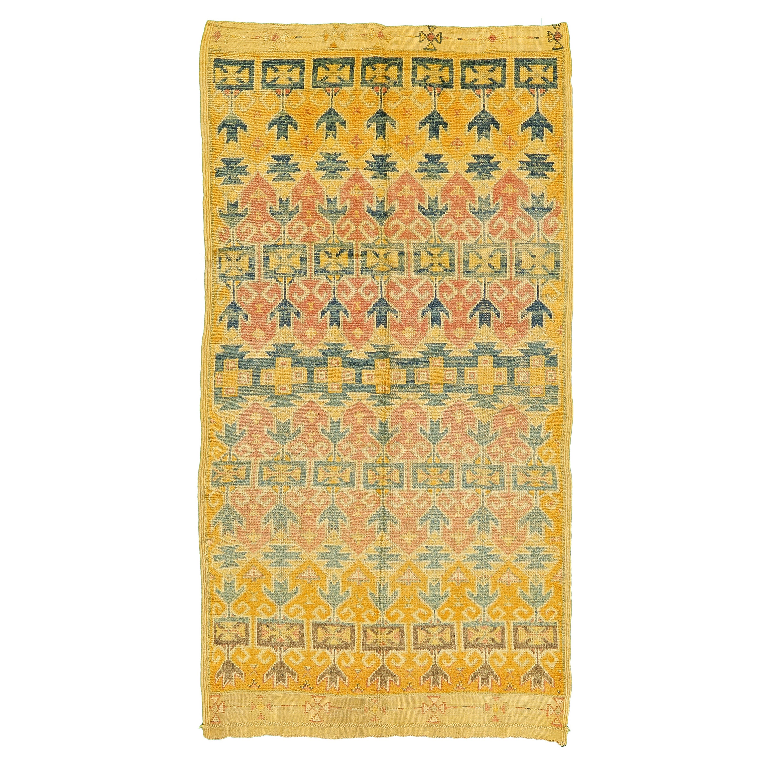 Vintage Moroccan Rug High Atlas Collection For Sale