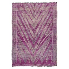 Tapis berbère marocain vintage de la tribu Beni MGuild