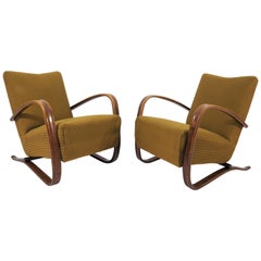 H 269 Lounge Chairs by Jindrich Halabala, 1930s, Set of 2