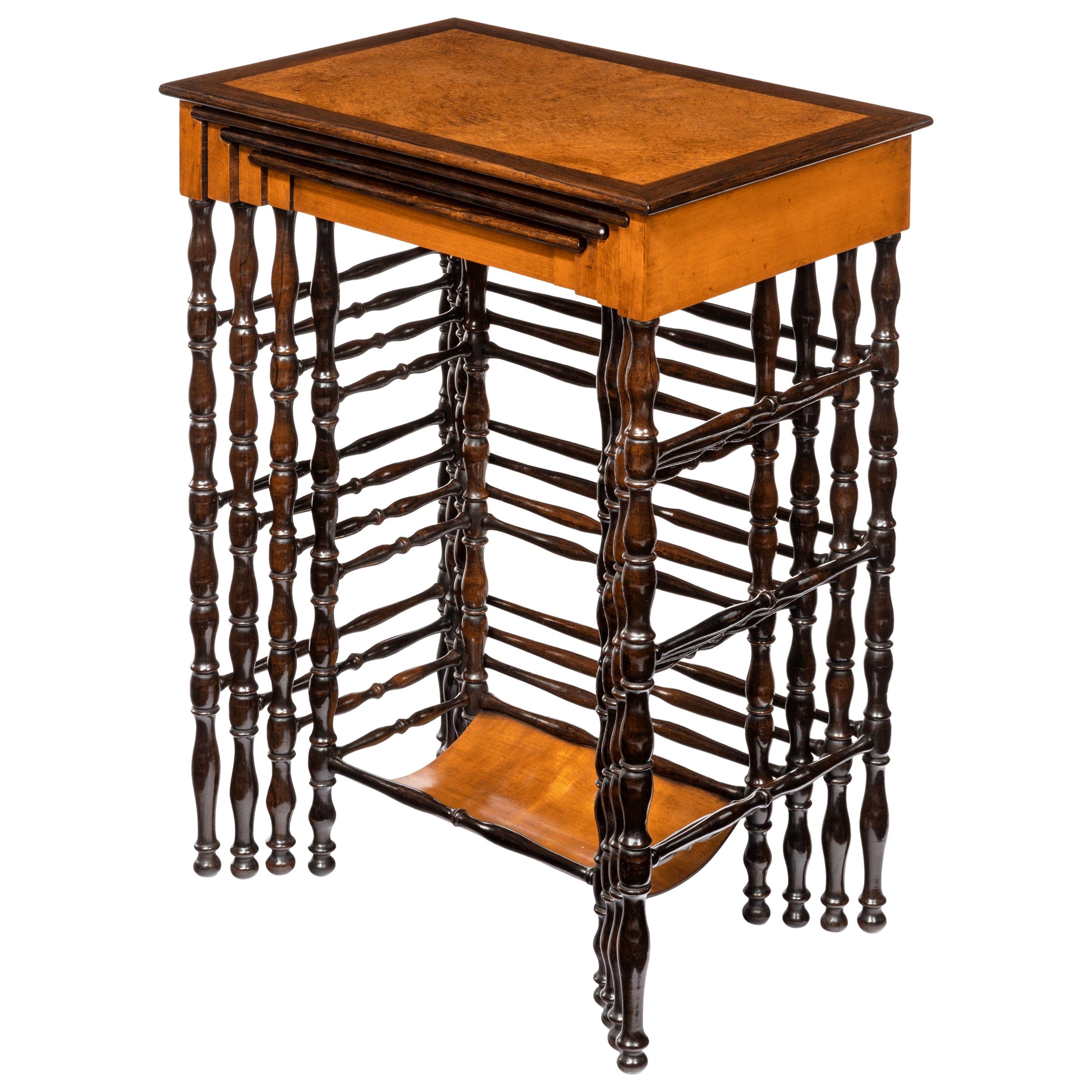 Period Marble Top Games Table by Gillows of Lancaster For Sale at 1stDibs