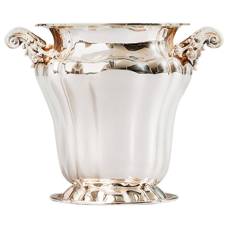 Antique English Silver Champagne Bucket For Sale at 1stDibs