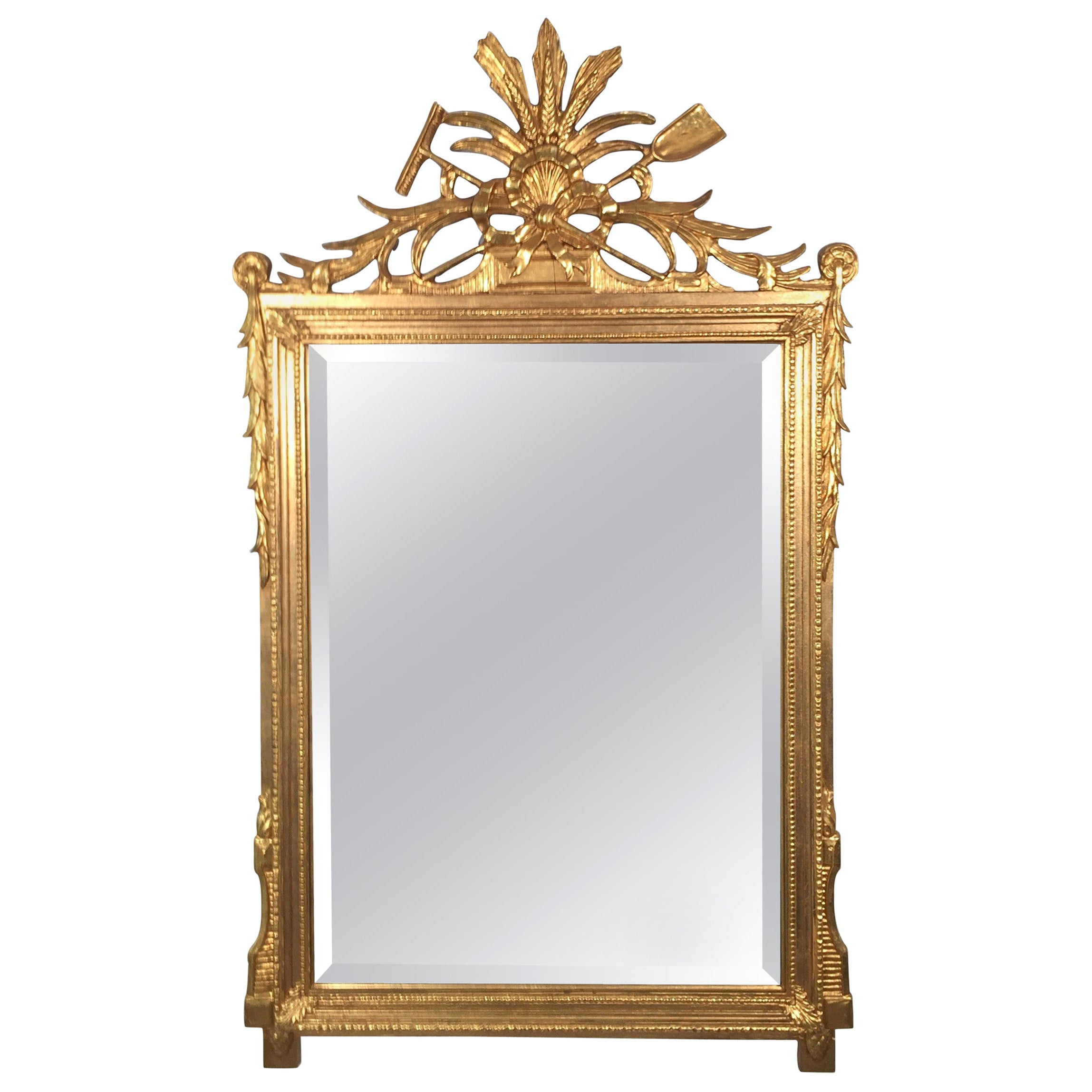 Handcarved Gilded Mirror by Friedman Brothers Decorative Arts Inc. at