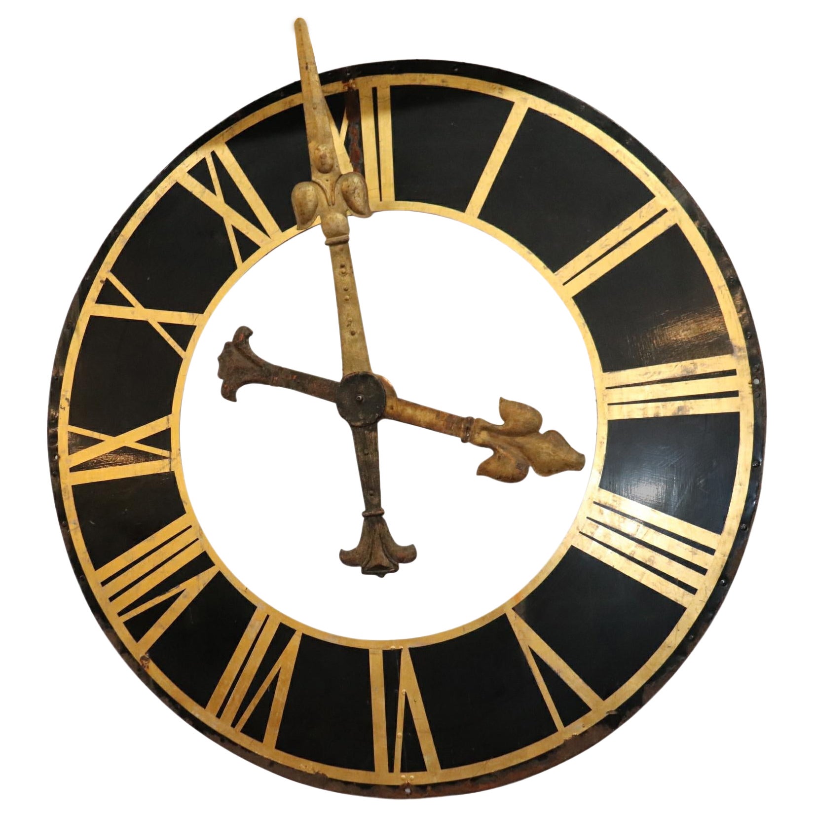 Large Metal Clock Face at 1stDibs