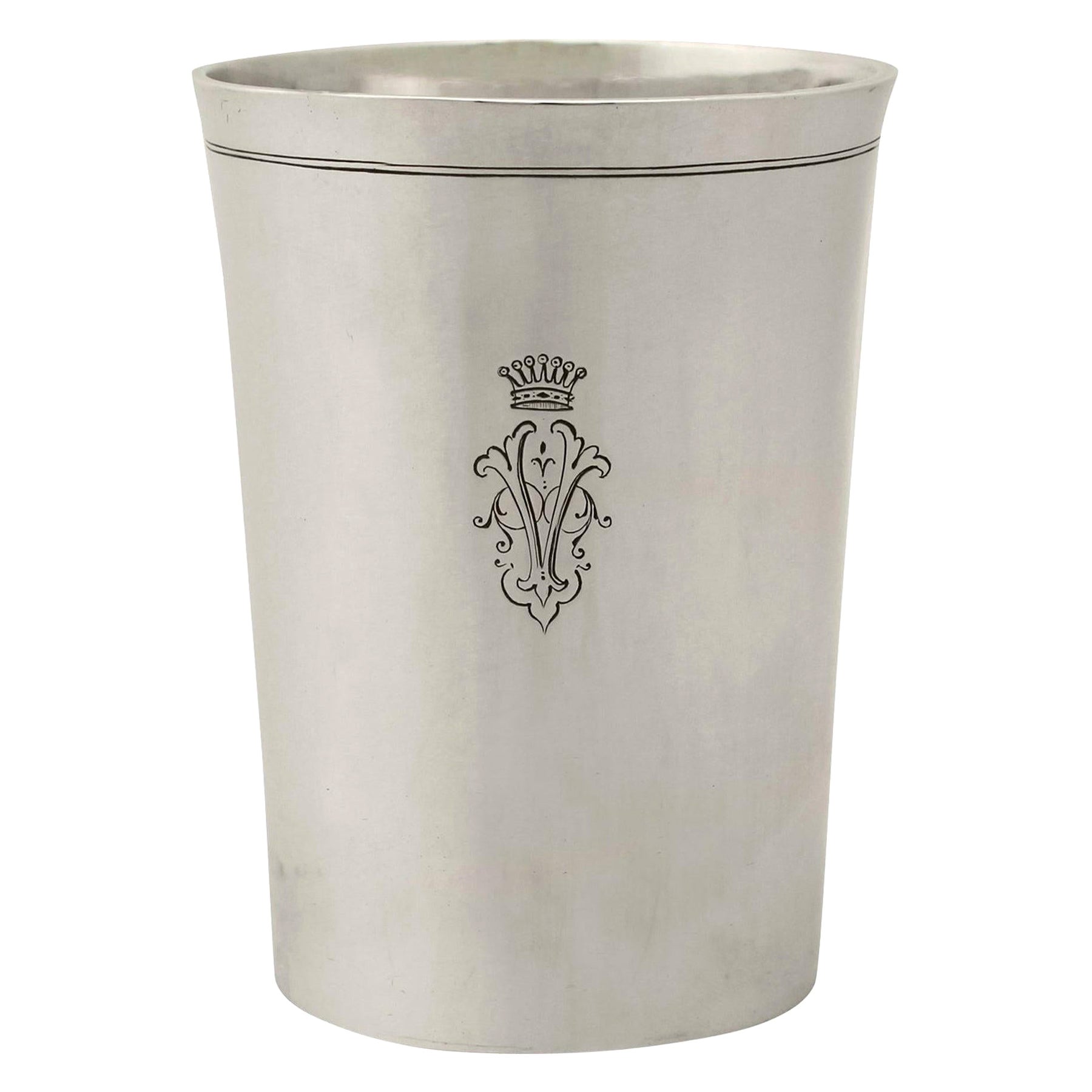 Bicchiere d'argento austro-ungarico del 1810