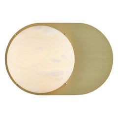 Large 'Toogle' Sconce in Brass and Alabaster