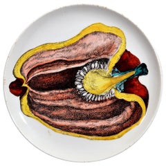 Piero Fornasetti Pottery Plate, Sezioni Di Frutta, #6