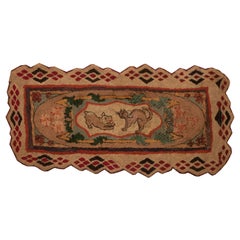 Early 20th Century Pictorial American Hooked Rug ( 2'8" x 5'9" - 82 x 175 )