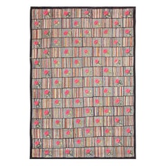 1930s American Hooked Rug ( 5'5" x 7'9" - 165 x 235 )