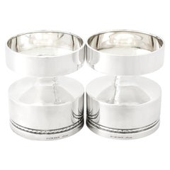 Design Style 1973 Swedish Silver Candlesticks