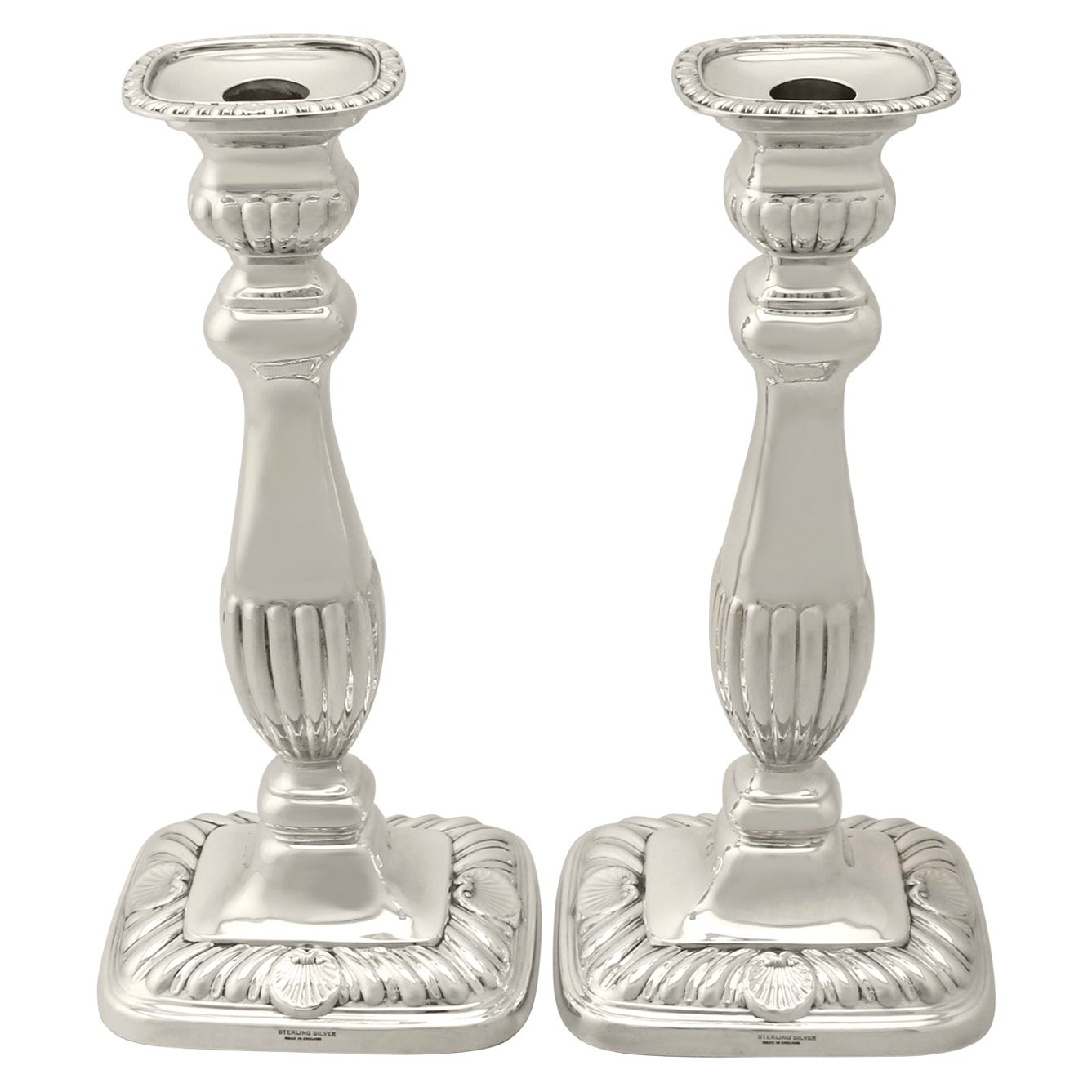 JacobeanStyle Sterling SilverMounted Open Wood Barley Twist