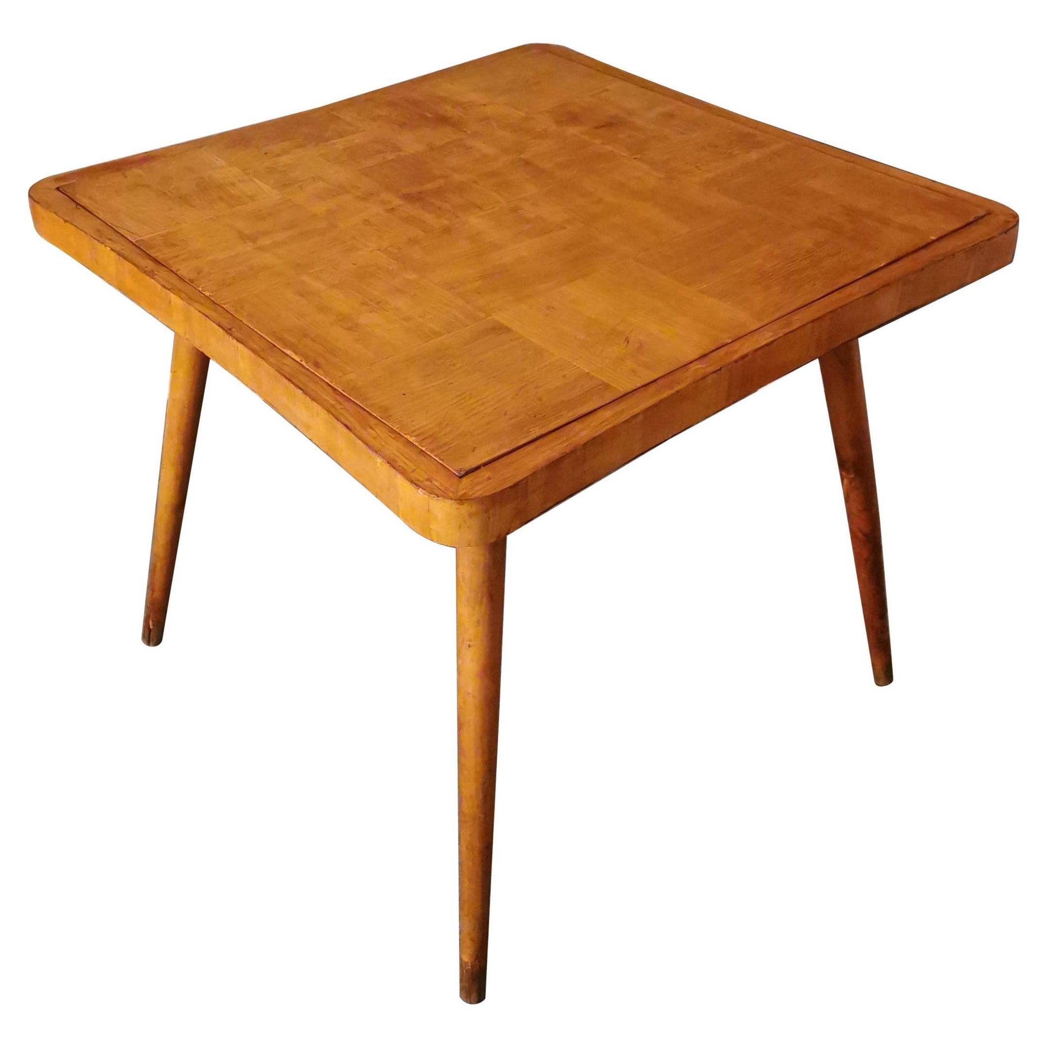 California Craftsman Exotic Wood Game Table at 1stDibs