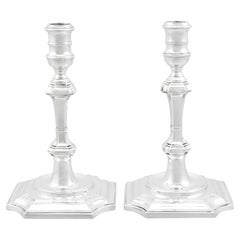 M D Yates & Sons Retro Sterling Silver Candlesticks