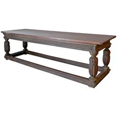 16th century Elizabethan oak center or dining table 10