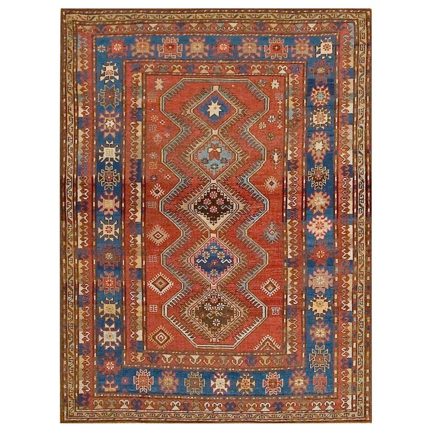 Antique Caucasian Rug For Sale at 1stDibs