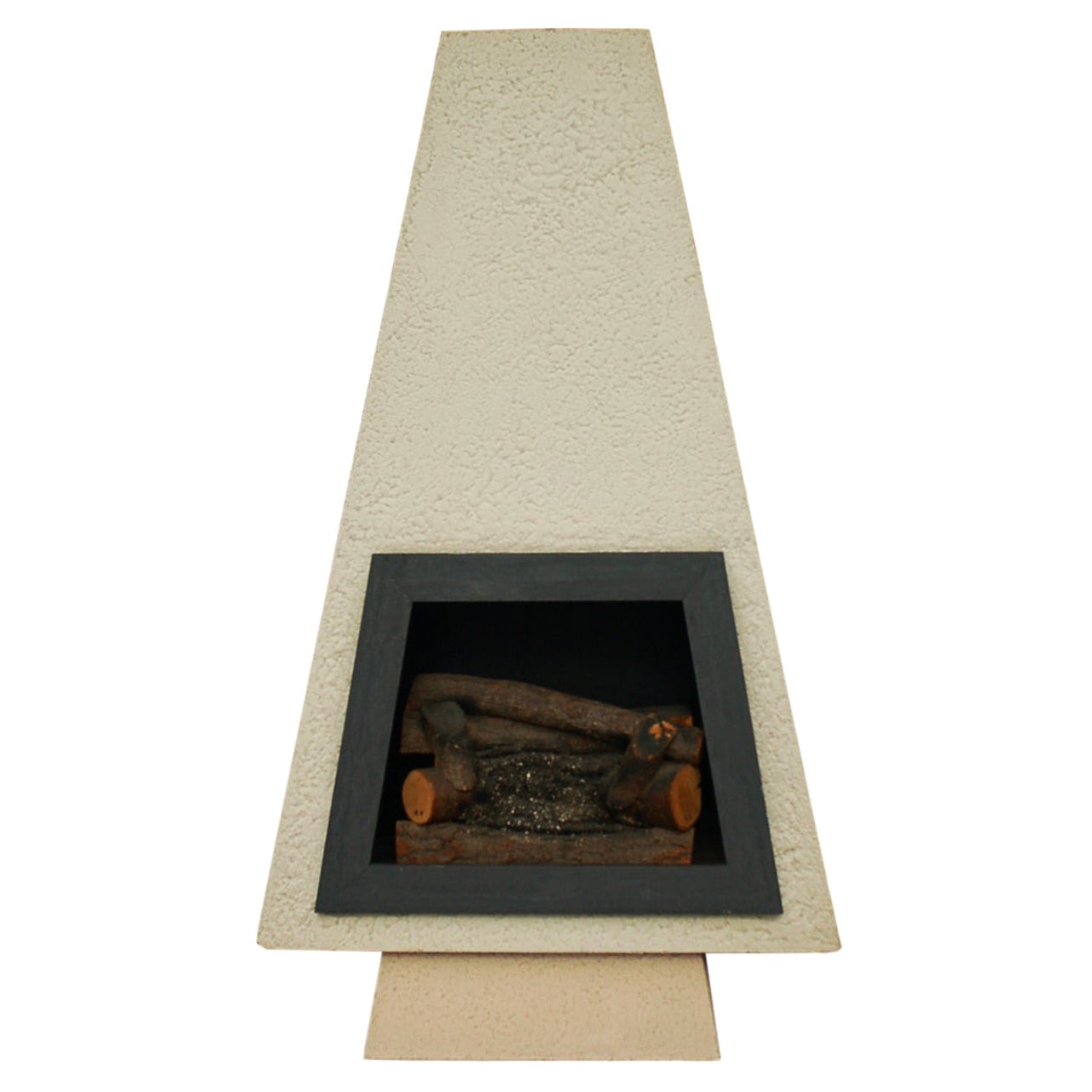 MidCentury Modern Wood Burning Preway Fireplace at 1stDibs