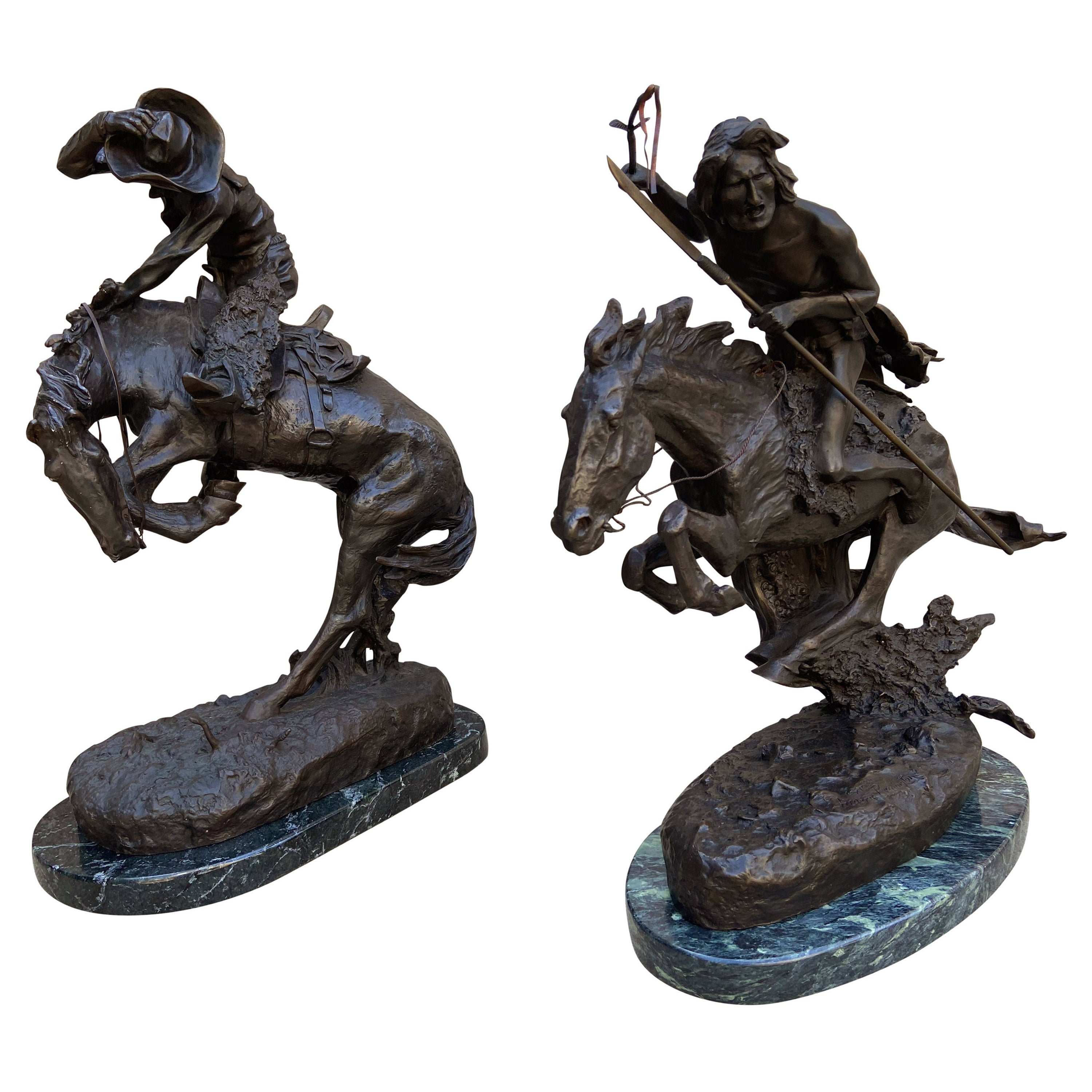 Frederic Remington "the Wicked Pony" Bronze Sculpture at 1stDibs