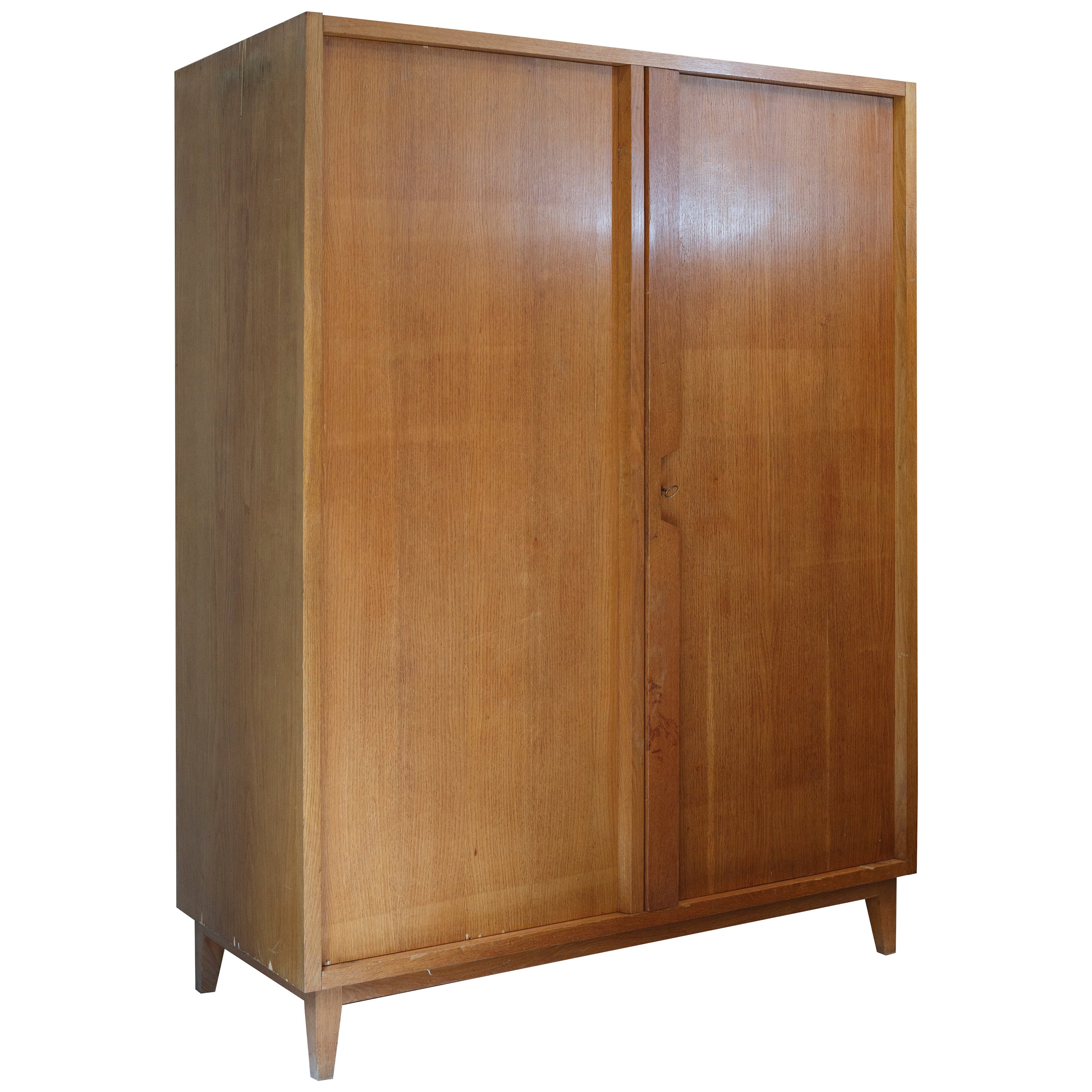 Mid-Century Modern Chinese Chippendale Ivory and Brass Wardrobe, circa ...