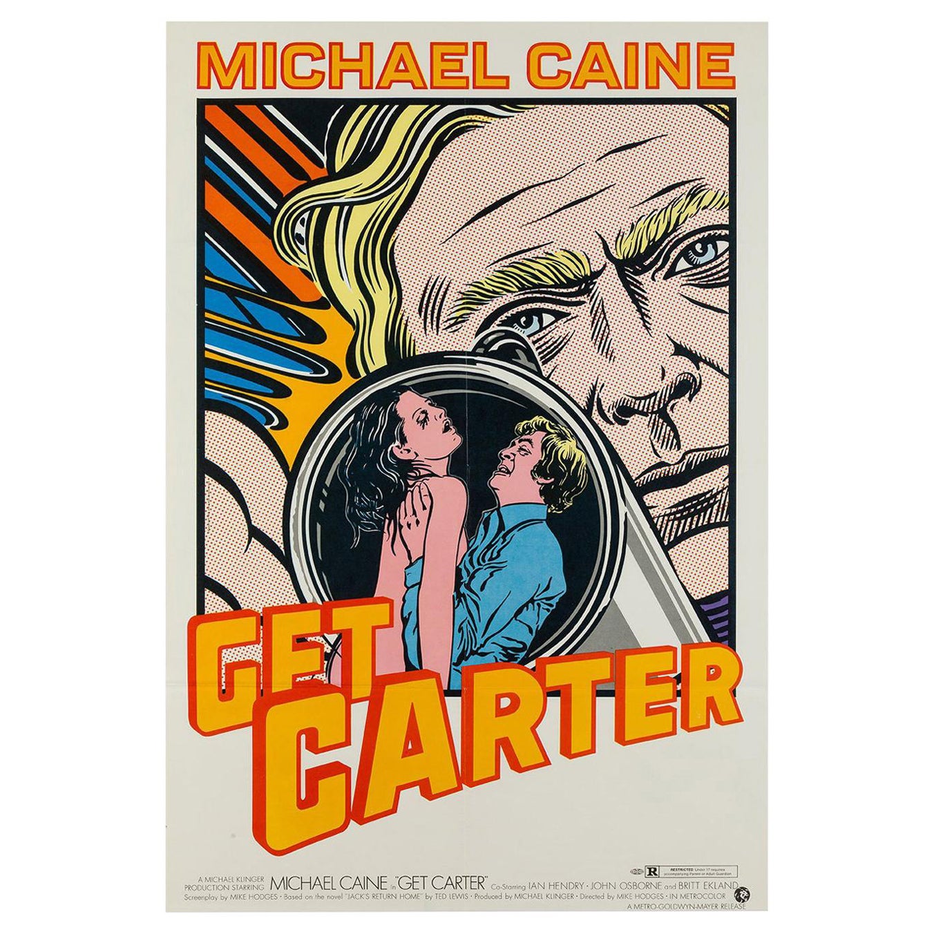 Get Carter Original US Film Movie Poster, John Van Hamersveld, 1971 For Sale