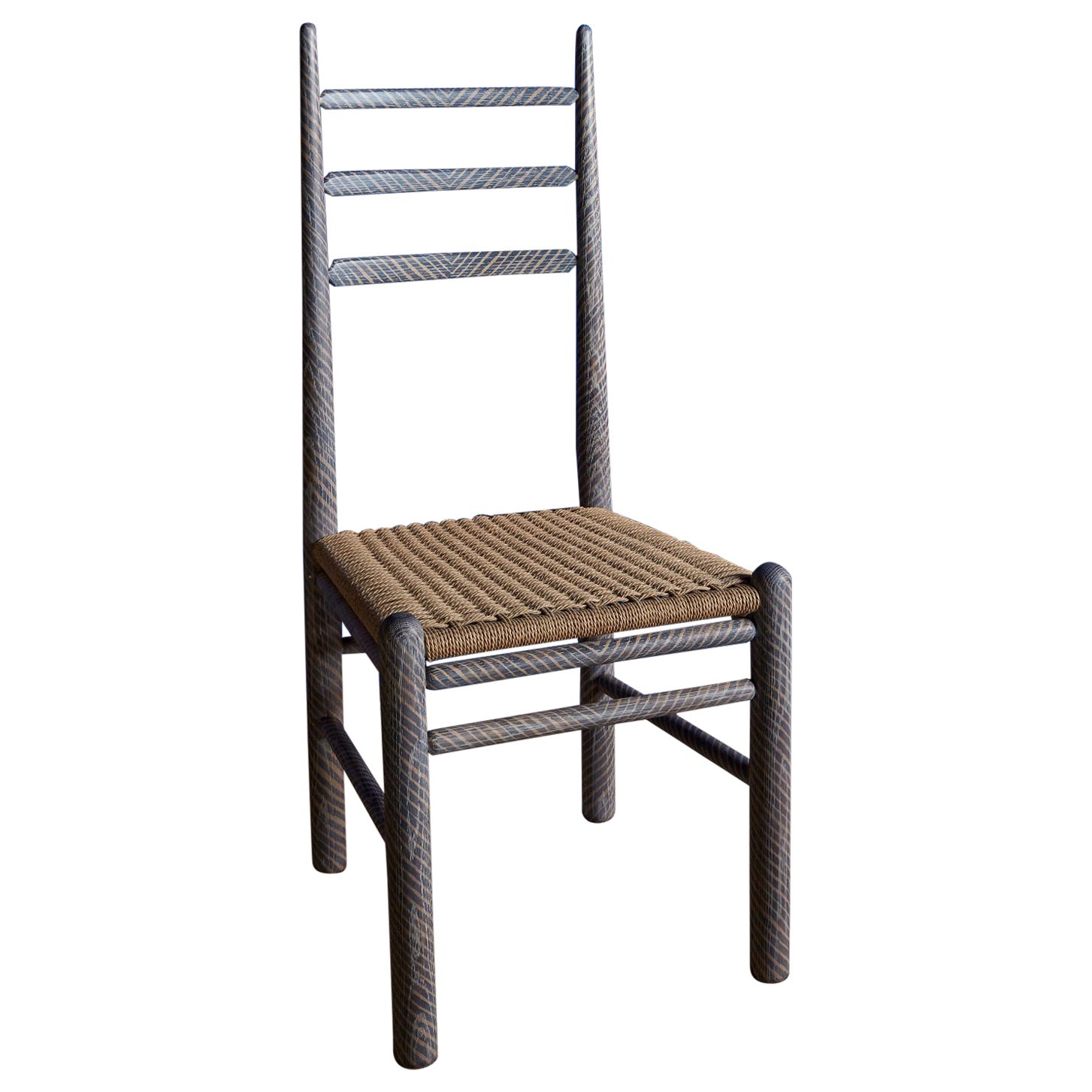 Oxalino LadderBack Chair with Handwoven Cord Seat by Nicholas Hamilton