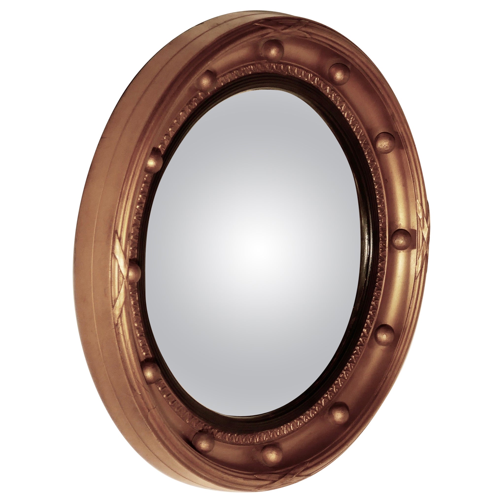 Modern French WallMounted Convex Mirror For Sale at 1stDibs