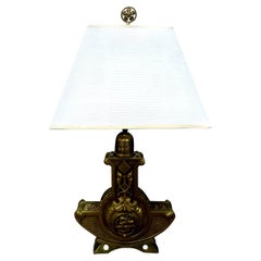 Austrian Art Nouveau Bronze Lamp