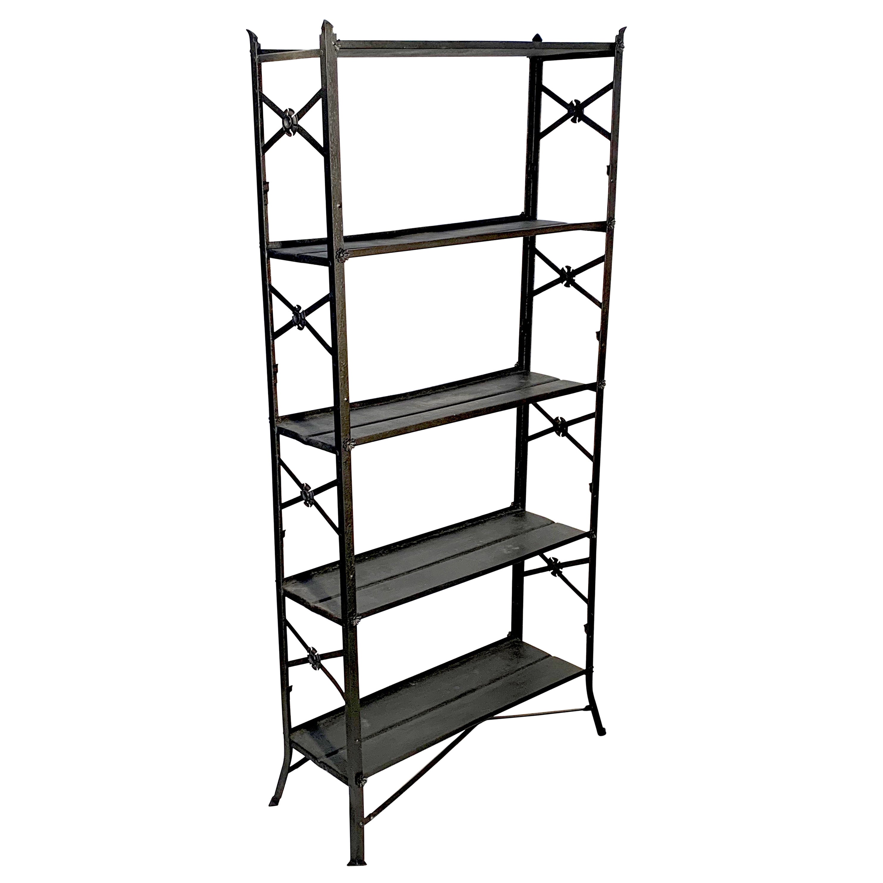 Antique Cast Iron Archival Library Bookcase by Snead at 1stDibs