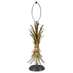 Elegant Gilt Wheat Table Lamp 