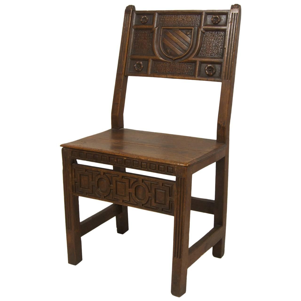 Spanish Renaissance Chair, 16th Century For Sale